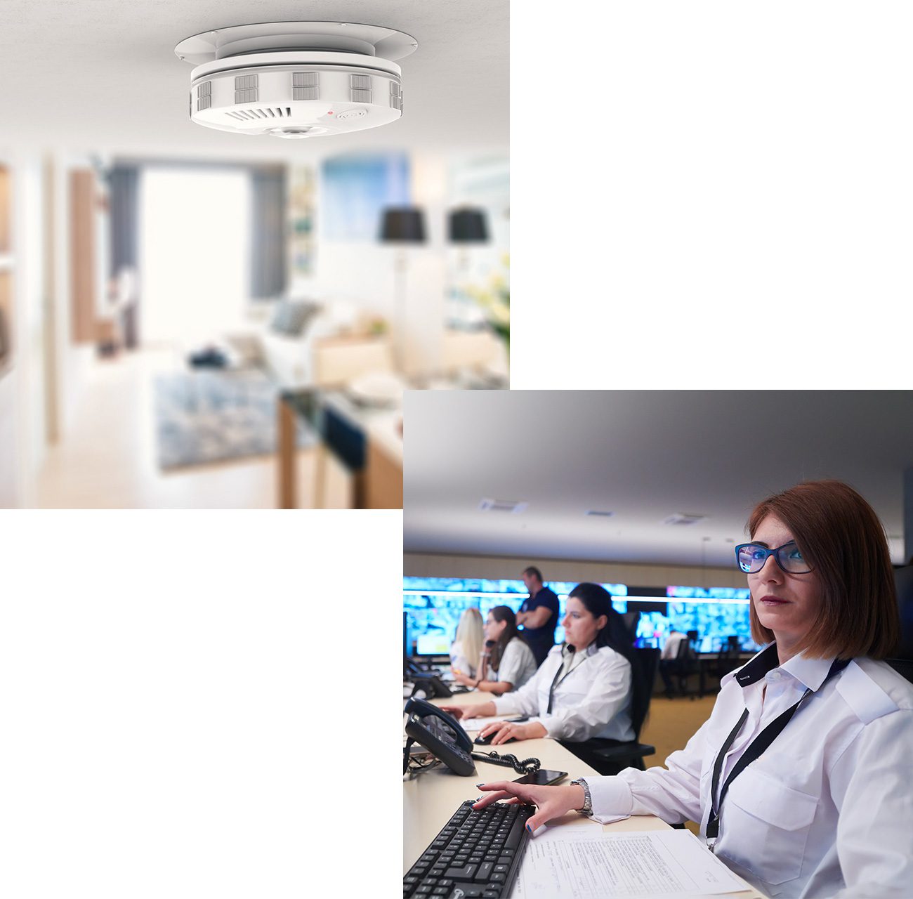 customer service support checking in residential fire alarm system monitoring